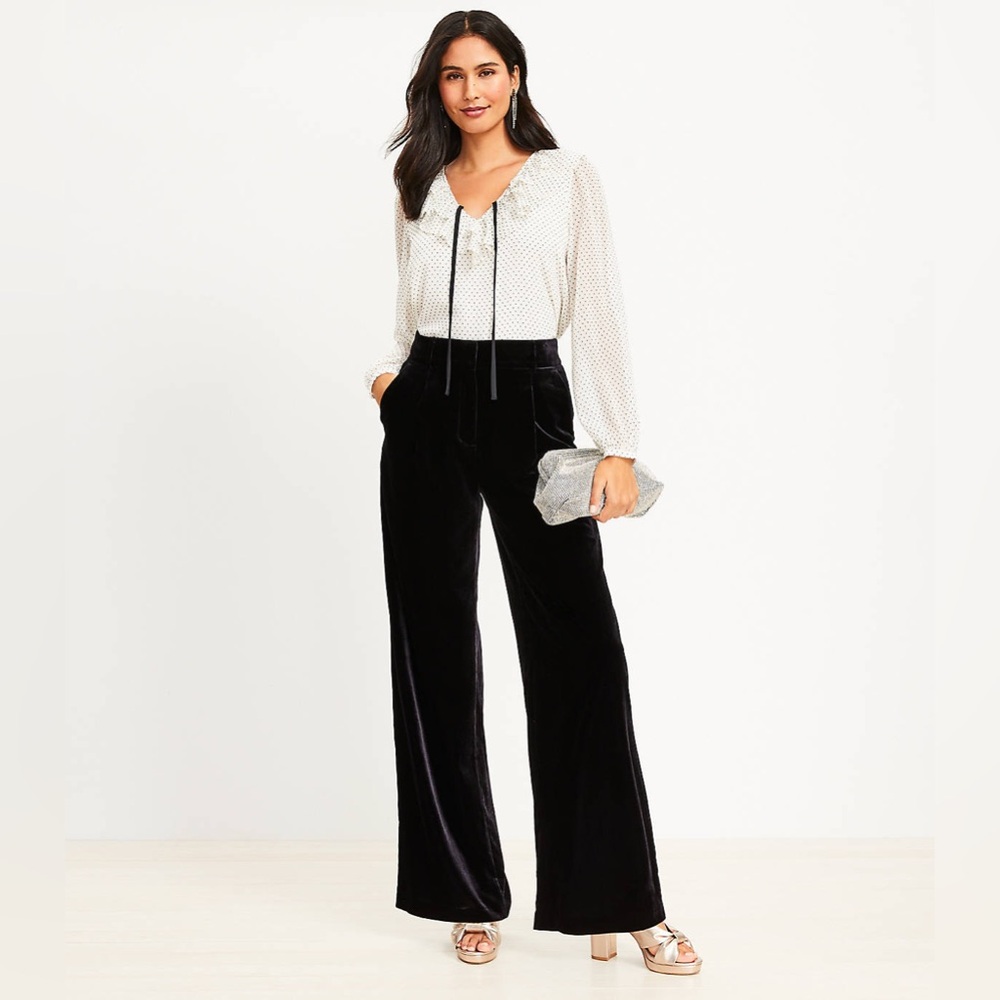 LOFT Peyton Trouser Pants in Velvet